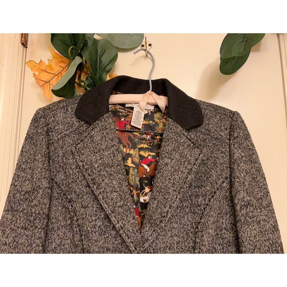 Cabi Wool Blazer/ Tweed Herringbone/ Gray blend - Picture 12 of 16